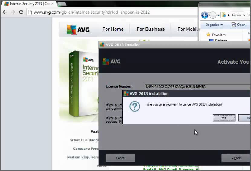 avg activation code